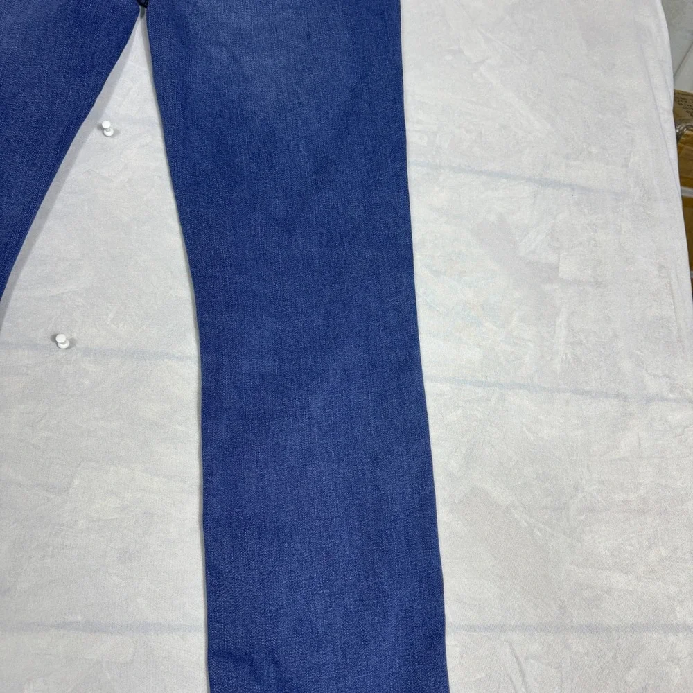 Levi's 511 Mens Straight Jeans Blue Denim‎ 5-Pocket Classic Whiskering Size 18R